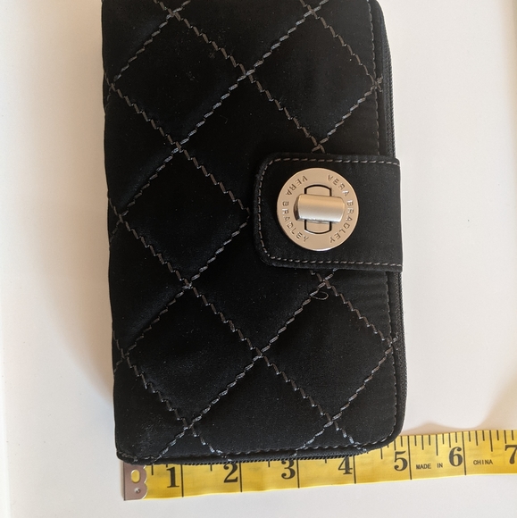 Vera Bradley Black Quilted Wallet - Picture 4 of 8